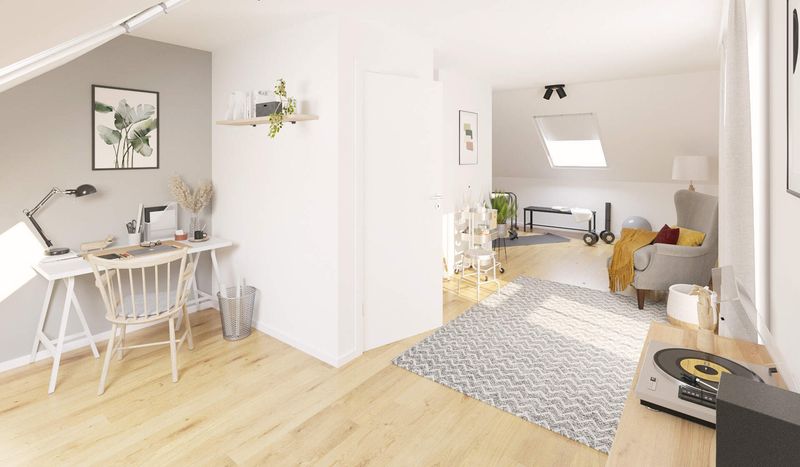 Doppelhaushälfte mit ausgebautem Dachstudio, Keller, Garage, inkl. Grundstück